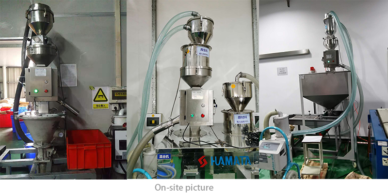 metal separator with auto-suction application Metallabscheider mit automatischer Sauganwendung