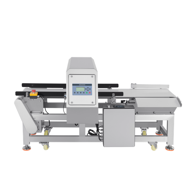 Metalldetektor mit Druckhebelausleitung für Kleinverpackungen 