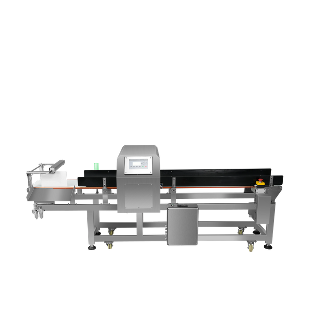 Metalldetektor mit Links- und Rechtsausleitung für Snacks