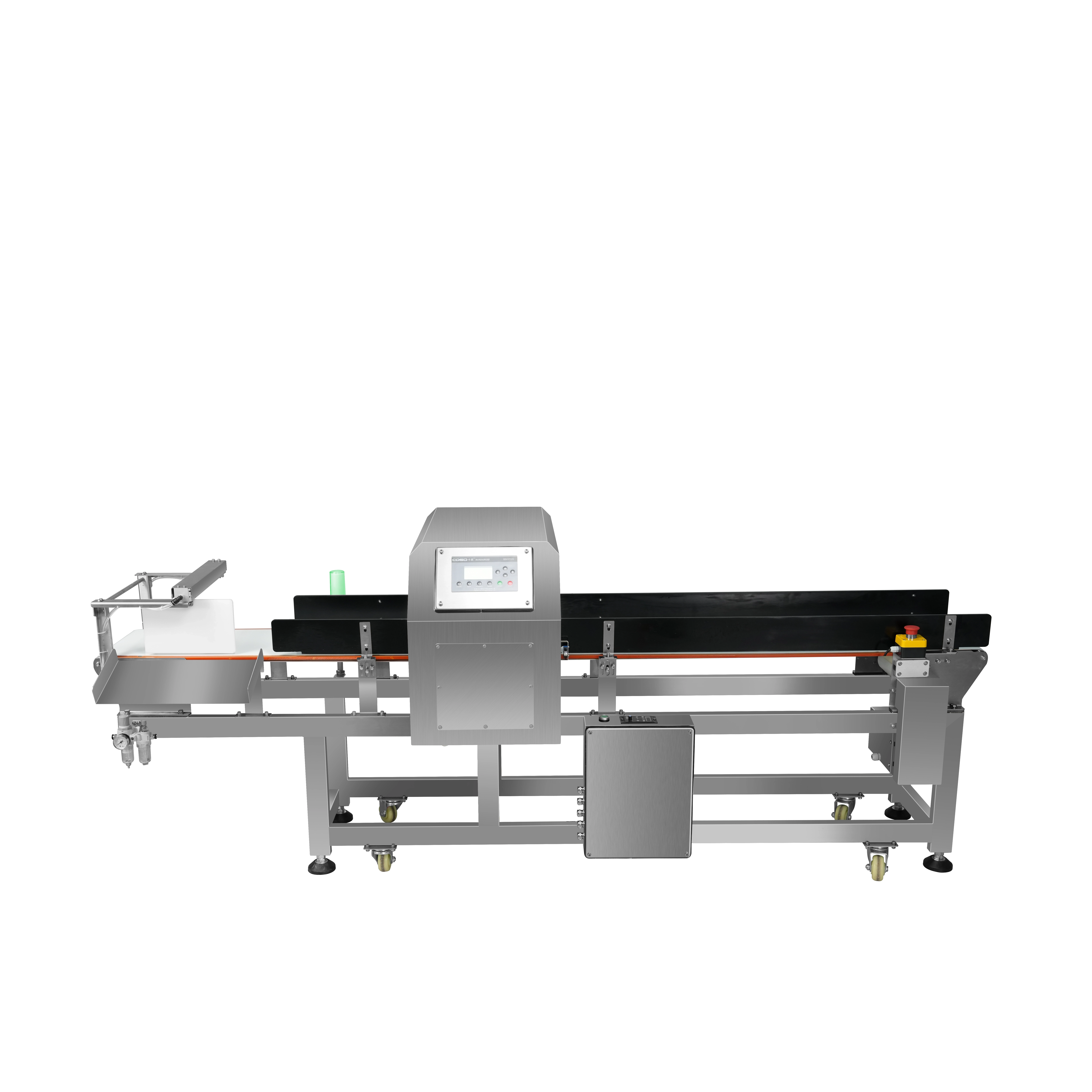 Metalldetektor mit Links- und Rechtsausleitung für Snacks