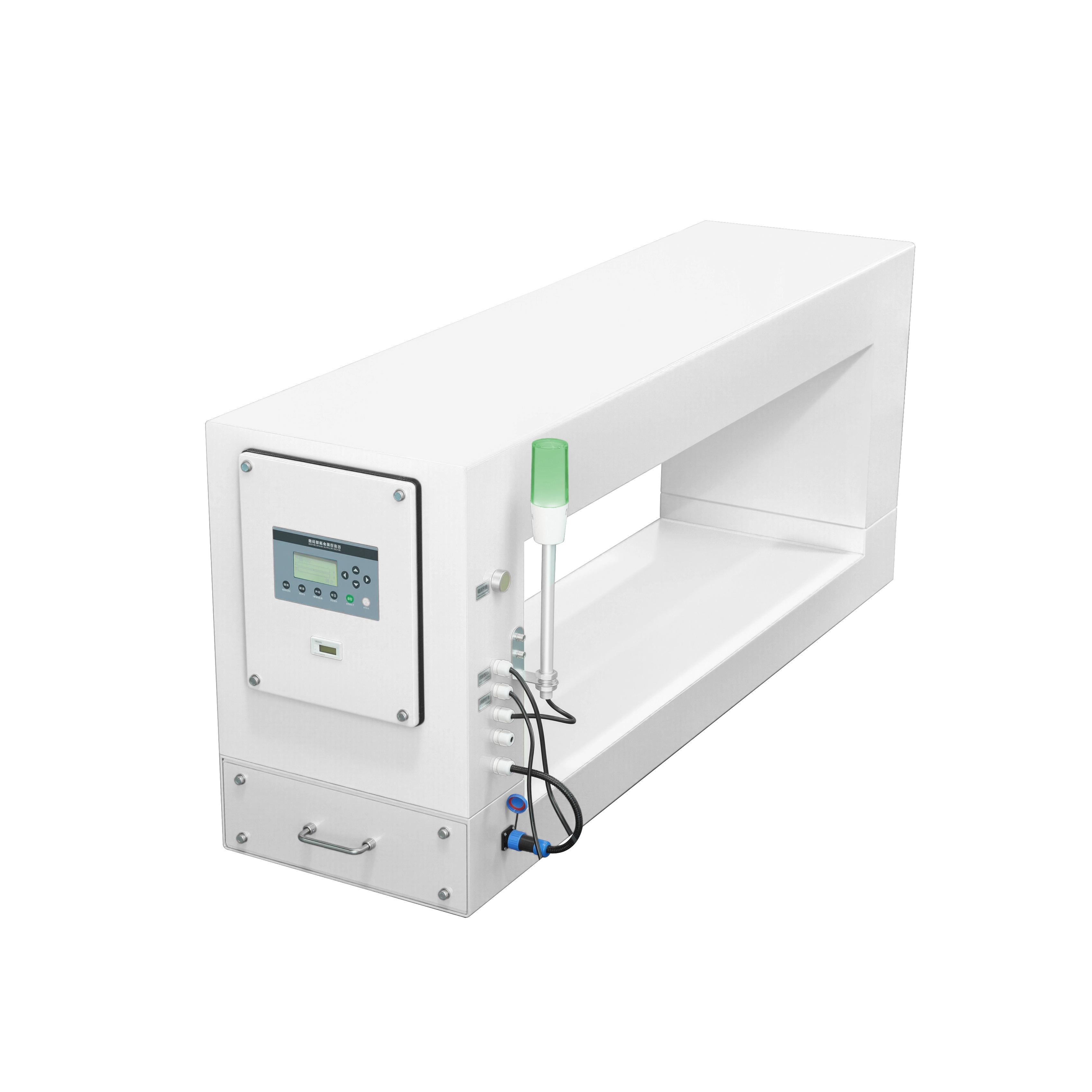 Metalldetektor mit weißer Außenseite für Quarzkalkstein