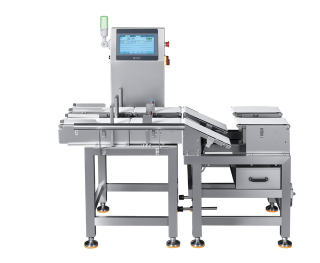 Zweispurige Kontrollwaage für verpackte und verpackte Produkte