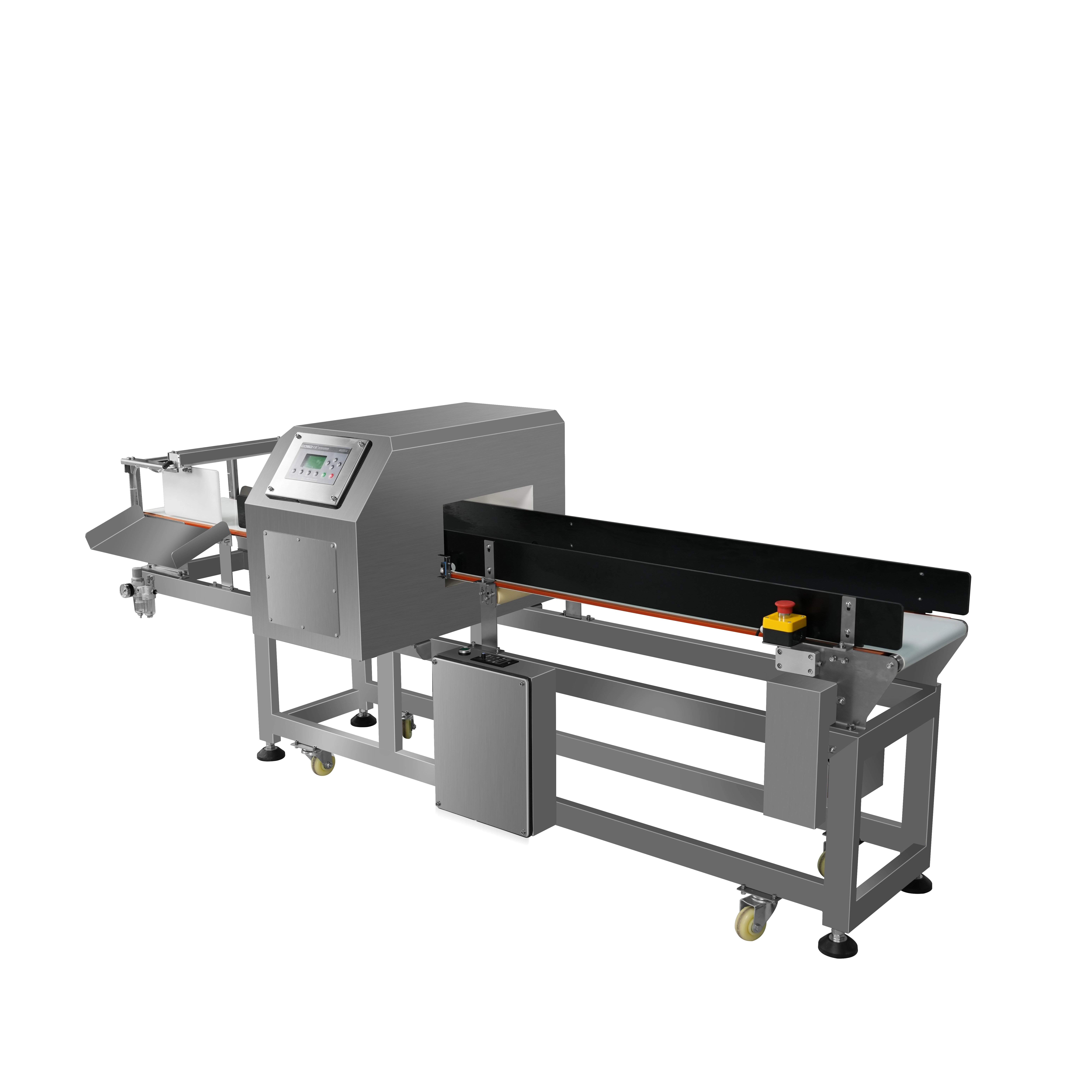 Metalldetektor mit Links- und Rechtsausleitung für Snacks