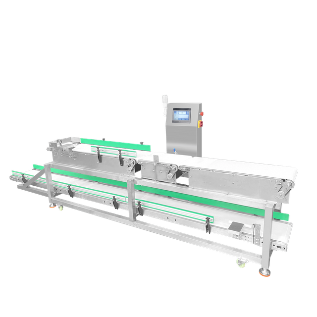Zweistufige Kontrollwaage für die Lebensmittelindustrie