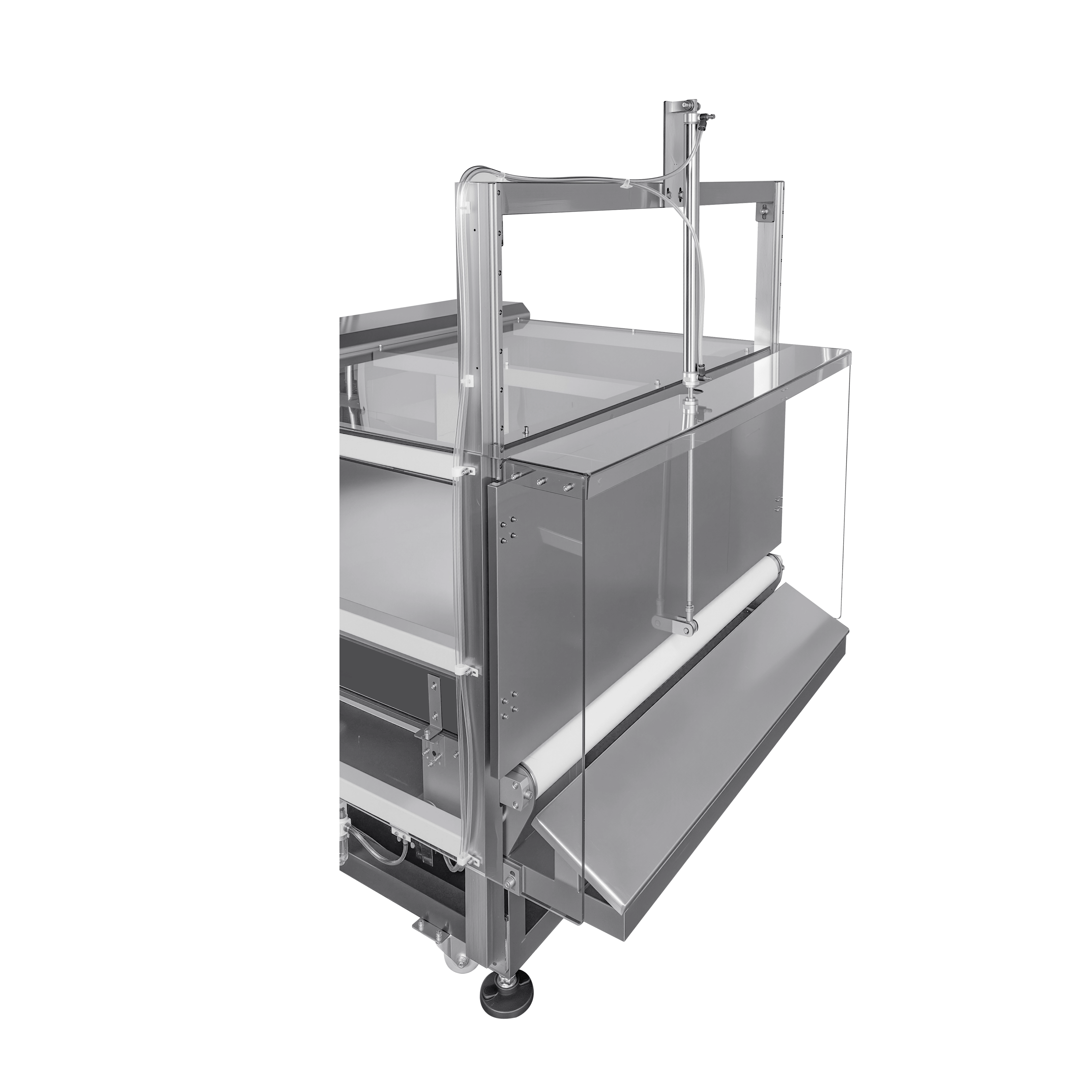 Metalldetektor mit vier transparenten Abdeckungen für elektronische Produkte